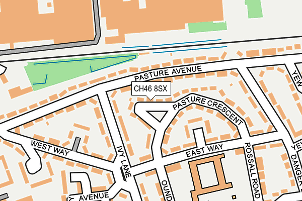 CH46 8SX map - OS OpenMap – Local (Ordnance Survey)