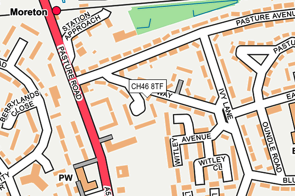 CH46 8TF map - OS OpenMap – Local (Ordnance Survey)