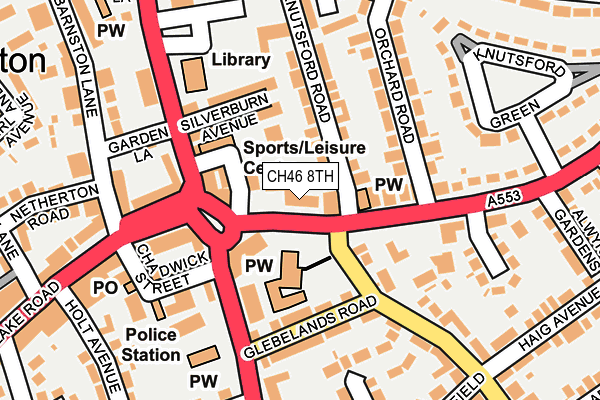 CH46 8TH map - OS OpenMap – Local (Ordnance Survey)