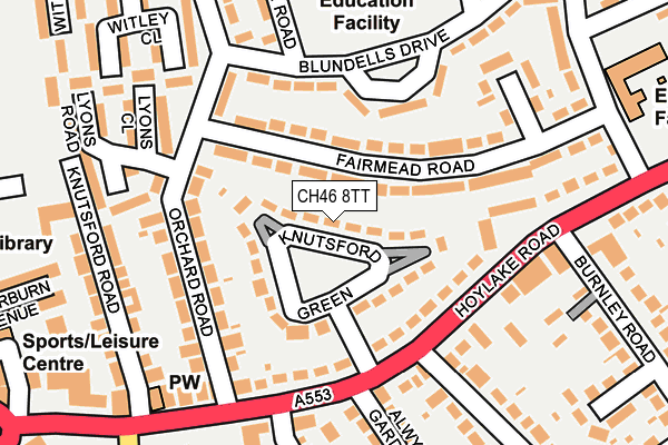 CH46 8TT map - OS OpenMap – Local (Ordnance Survey)