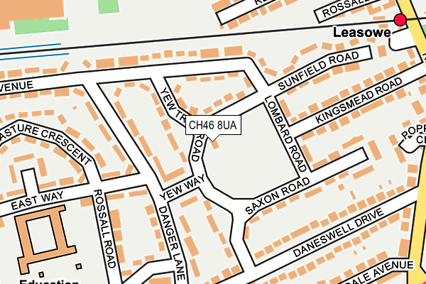 CH46 8UA map - OS OpenMap – Local (Ordnance Survey)