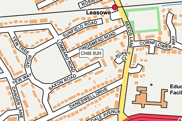 CH46 8UH map - OS OpenMap – Local (Ordnance Survey)