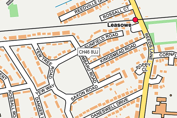 CH46 8UJ map - OS OpenMap – Local (Ordnance Survey)