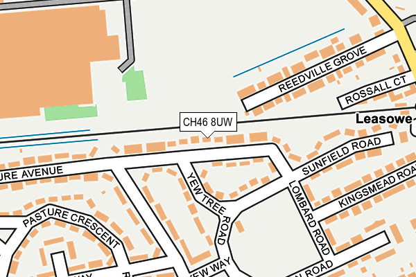 CH46 8UW map - OS OpenMap – Local (Ordnance Survey)