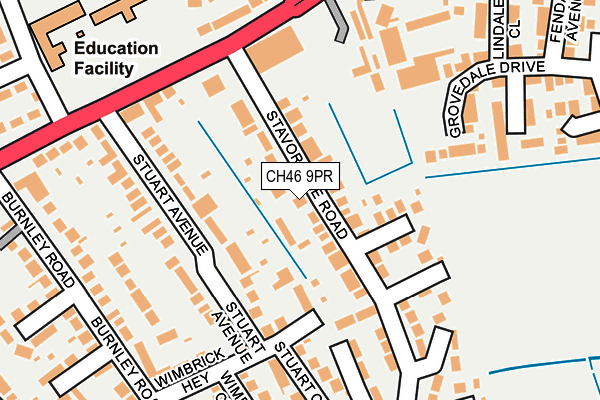 CH46 9PR map - OS OpenMap – Local (Ordnance Survey)