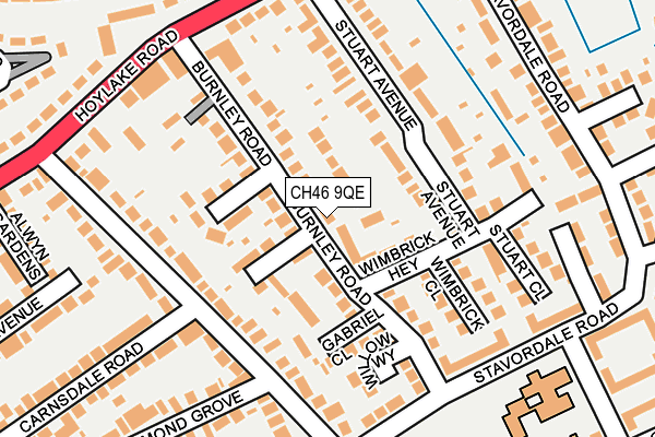 CH46 9QE map - OS OpenMap – Local (Ordnance Survey)