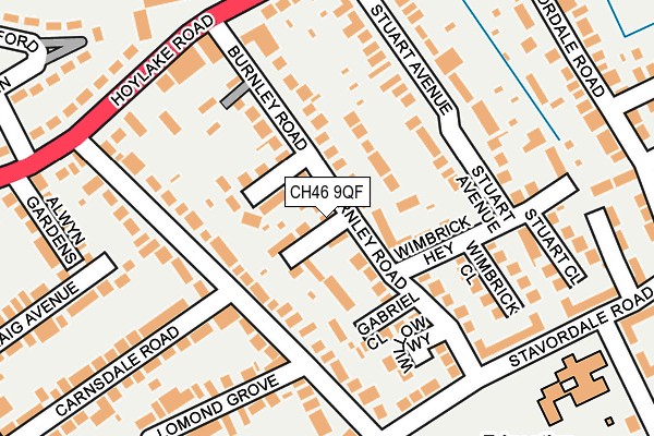 CH46 9QF map - OS OpenMap – Local (Ordnance Survey)