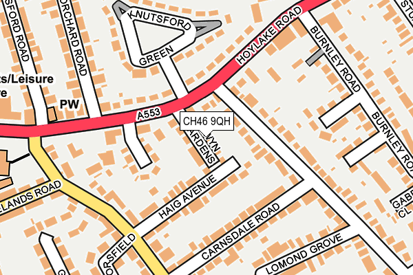 CH46 9QH map - OS OpenMap – Local (Ordnance Survey)