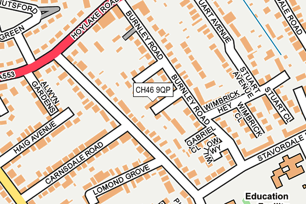 CH46 9QP map - OS OpenMap – Local (Ordnance Survey)