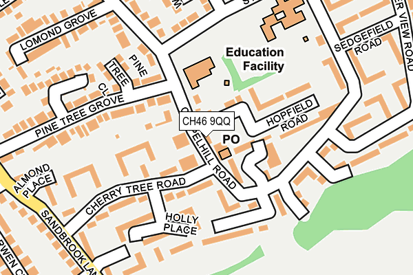 CH46 9QQ map - OS OpenMap – Local (Ordnance Survey)