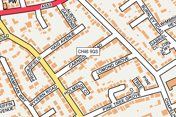 CH46 9QS map - OS OpenMap – Local (Ordnance Survey)