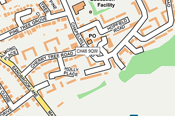 CH46 9QW map - OS OpenMap – Local (Ordnance Survey)