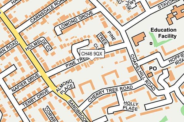 CH46 9QX map - OS OpenMap – Local (Ordnance Survey)