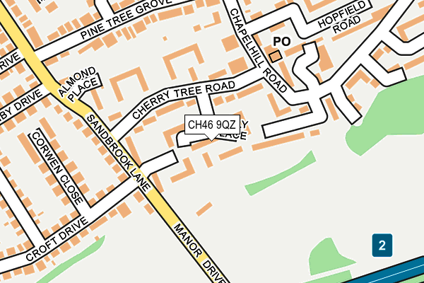 CH46 9QZ map - OS OpenMap – Local (Ordnance Survey)