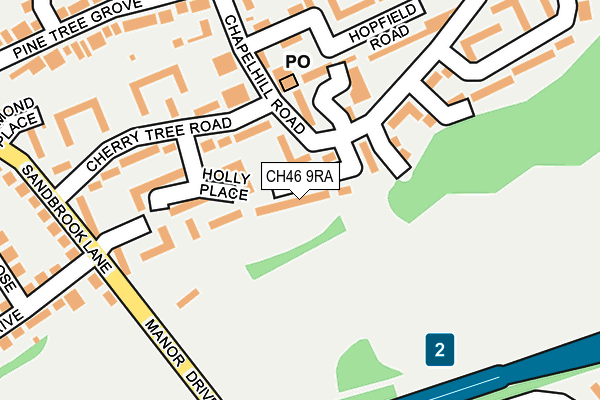 CH46 9RA map - OS OpenMap – Local (Ordnance Survey)