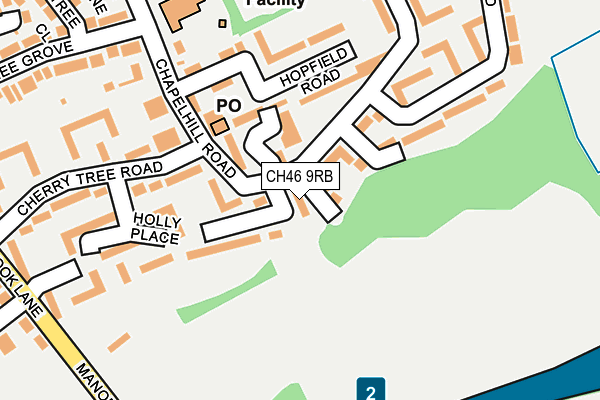 CH46 9RB map - OS OpenMap – Local (Ordnance Survey)