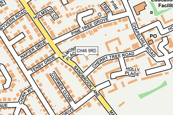 CH46 9RD map - OS OpenMap – Local (Ordnance Survey)