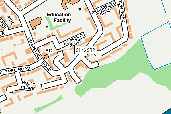 CH46 9RP map - OS OpenMap – Local (Ordnance Survey)