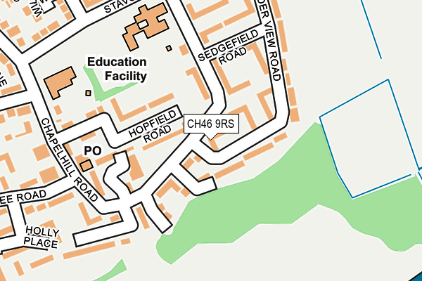 CH46 9RS map - OS OpenMap – Local (Ordnance Survey)