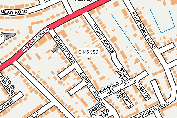 CH46 9SD map - OS OpenMap – Local (Ordnance Survey)