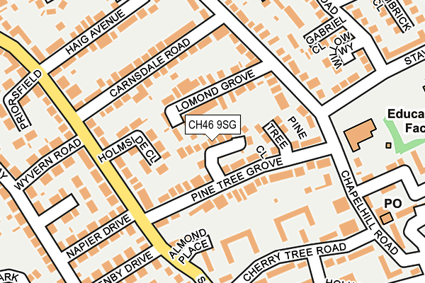 CH46 9SG map - OS OpenMap – Local (Ordnance Survey)