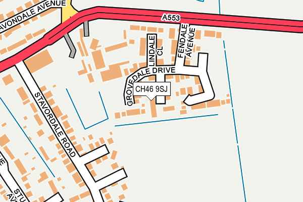 CH46 9SJ map - OS OpenMap – Local (Ordnance Survey)