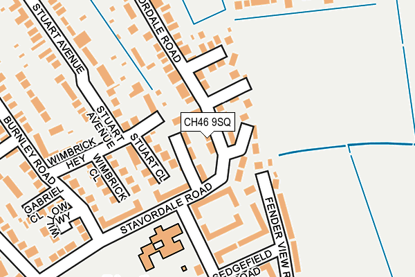 CH46 9SQ map - OS OpenMap – Local (Ordnance Survey)