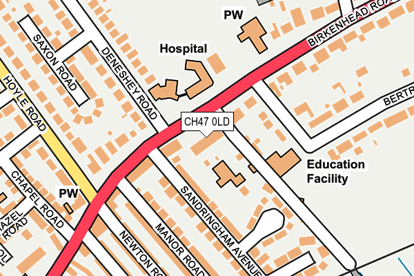 CH47 0LD map - OS OpenMap – Local (Ordnance Survey)