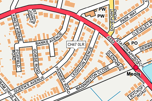 CH47 0LR map - OS OpenMap – Local (Ordnance Survey)