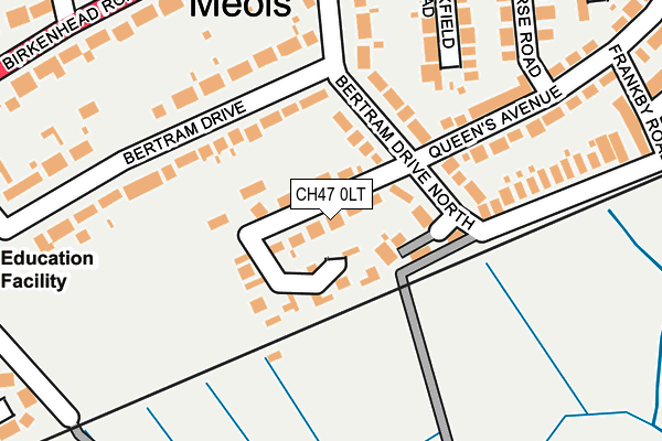 CH47 0LT map - OS OpenMap – Local (Ordnance Survey)