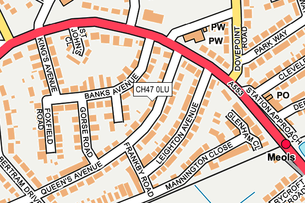 CH47 0LU map - OS OpenMap – Local (Ordnance Survey)