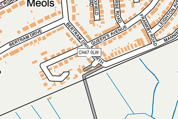 CH47 0LW map - OS OpenMap – Local (Ordnance Survey)