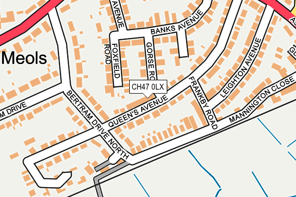 CH47 0LX map - OS OpenMap – Local (Ordnance Survey)