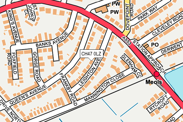 CH47 0LZ map - OS OpenMap – Local (Ordnance Survey)