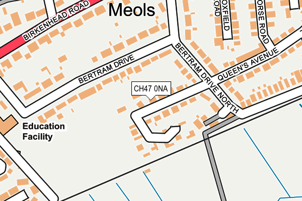 CH47 0NA map - OS OpenMap – Local (Ordnance Survey)