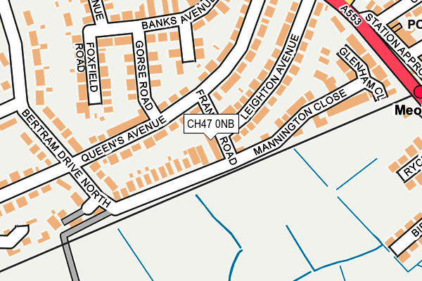 CH47 0NB map - OS OpenMap – Local (Ordnance Survey)