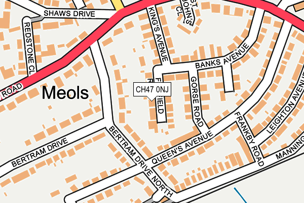 CH47 0NJ map - OS OpenMap – Local (Ordnance Survey)