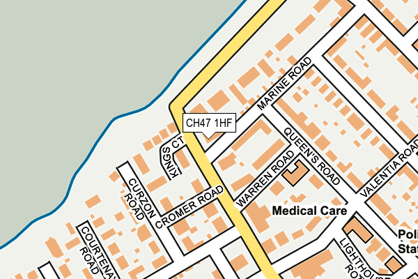 CH47 1HF map - OS OpenMap – Local (Ordnance Survey)