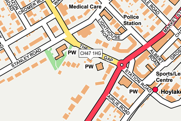 CH47 1HG map - OS OpenMap – Local (Ordnance Survey)