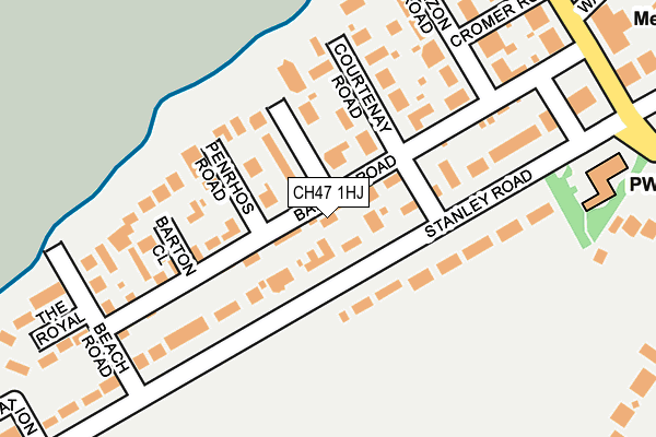 CH47 1HJ map - OS OpenMap – Local (Ordnance Survey)