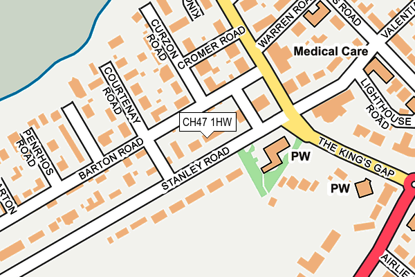 CH47 1HW map - OS OpenMap – Local (Ordnance Survey)