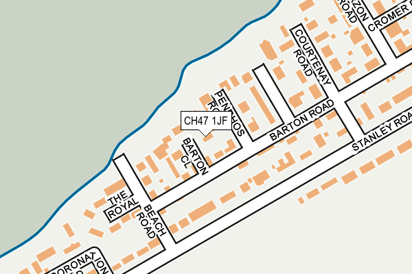 CH47 1JF map - OS OpenMap – Local (Ordnance Survey)