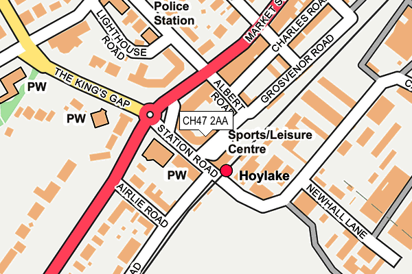 CH47 2AA map - OS OpenMap – Local (Ordnance Survey)