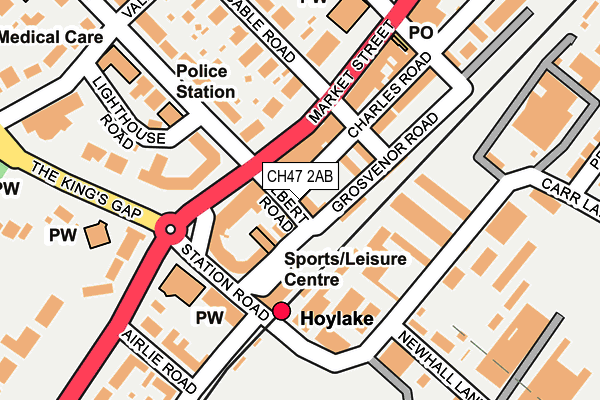 CH47 2AB map - OS OpenMap – Local (Ordnance Survey)