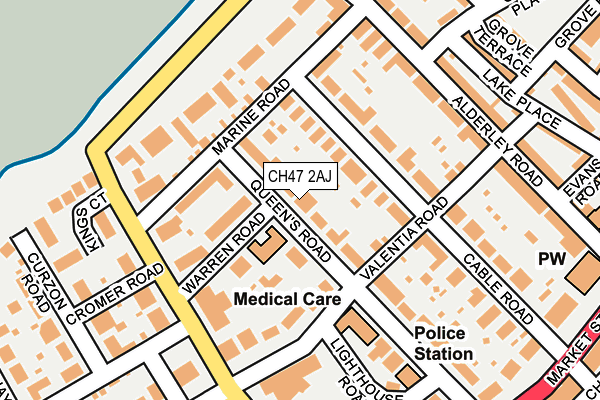CH47 2AJ map - OS OpenMap – Local (Ordnance Survey)
