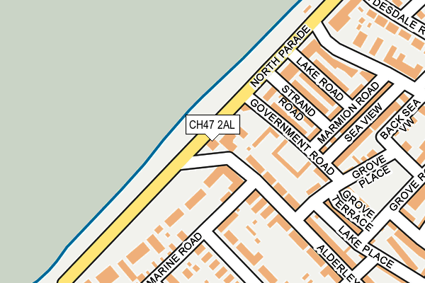 CH47 2AL map - OS OpenMap – Local (Ordnance Survey)