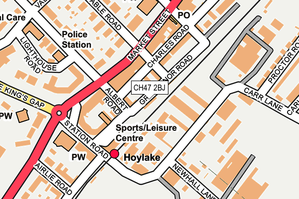 CH47 2BJ map - OS OpenMap – Local (Ordnance Survey)