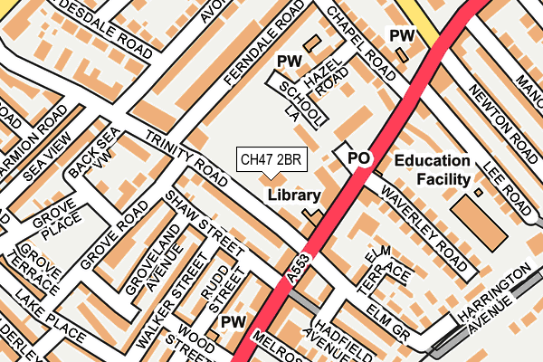 CH47 2BR map - OS OpenMap – Local (Ordnance Survey)