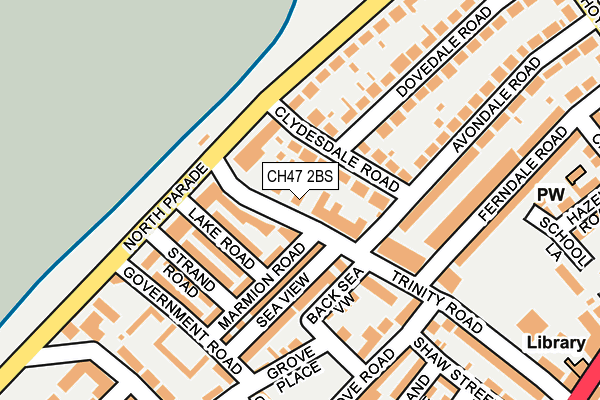 CH47 2BS map - OS OpenMap – Local (Ordnance Survey)