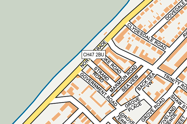 CH47 2BU map - OS OpenMap – Local (Ordnance Survey)